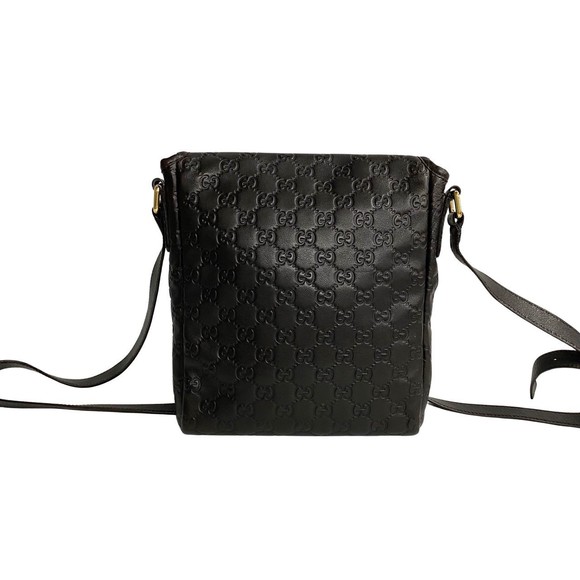 Gucci Shima GG Pattern Leather Mini Bag Pochette Brown - Picture 3 of 11